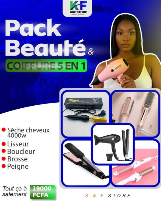 Pack Beauté, Coiffure 5 en 1